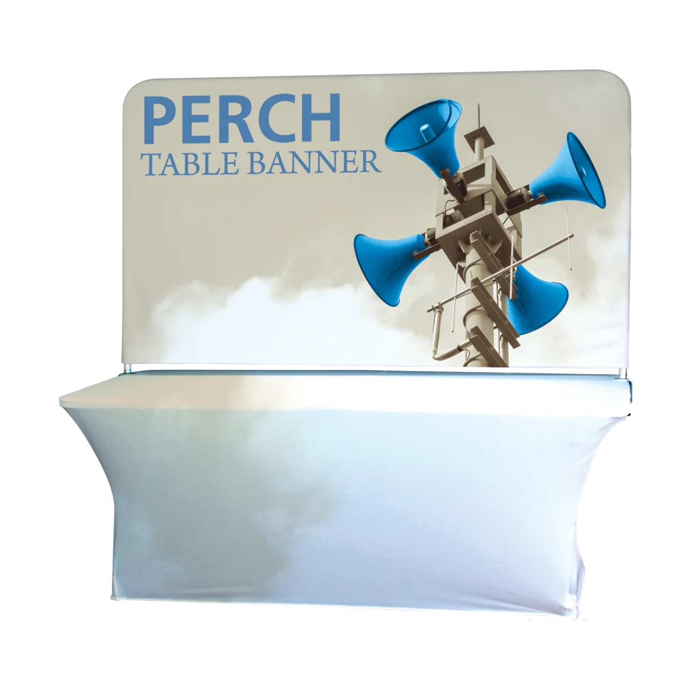 8ft Perch Table Pole Banner Display (Medium Graphic Package)