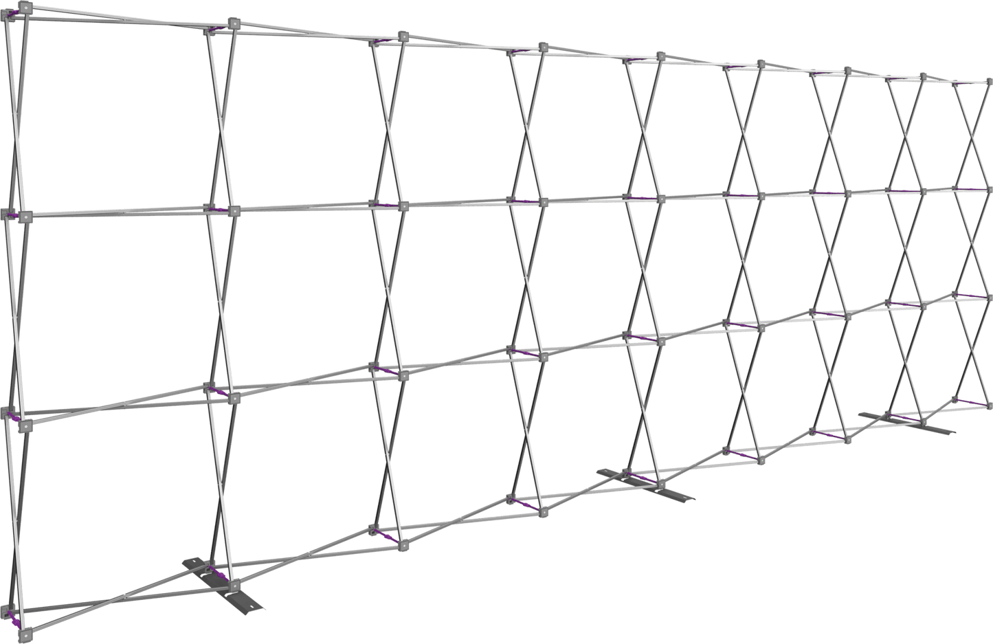 20ft x 8ft Hopup Straight Tension Fabric (Double - Sided Kit) - All4Displays