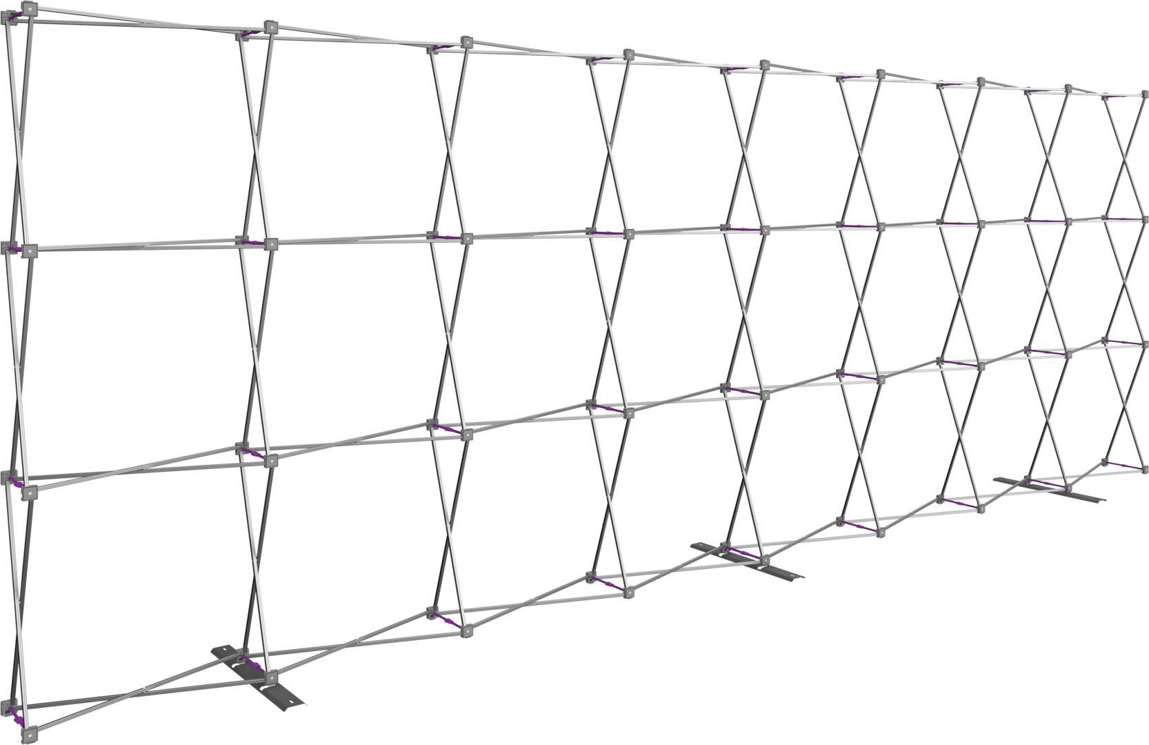 20ft x 8ft Hopup Straight Tension Fabric (Double - Sided Kit) - All4Displays