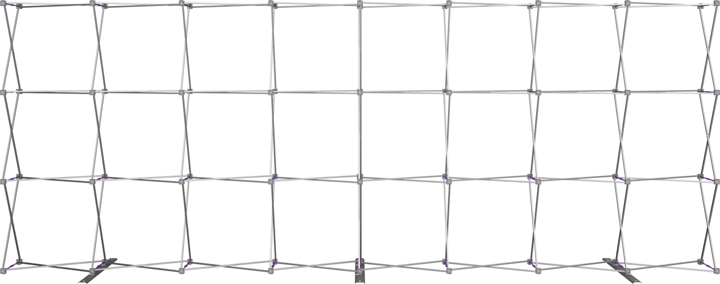 20ft x 8ft Hopup Straight Tension Fabric (Double - Sided Kit) - All4Displays