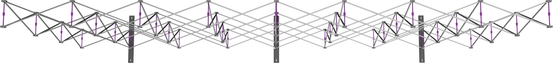 20ft x 8ft Hopup Straight Tension Fabric (Double - Sided Kit) - All4Displays
