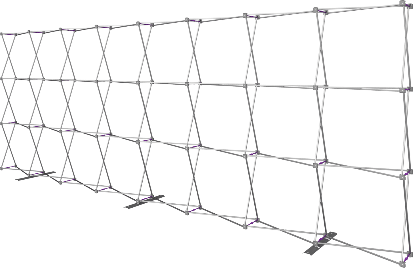 20ft x 8ft Hopup Straight Tension Fabric (Double - Sided Kit) - All4Displays