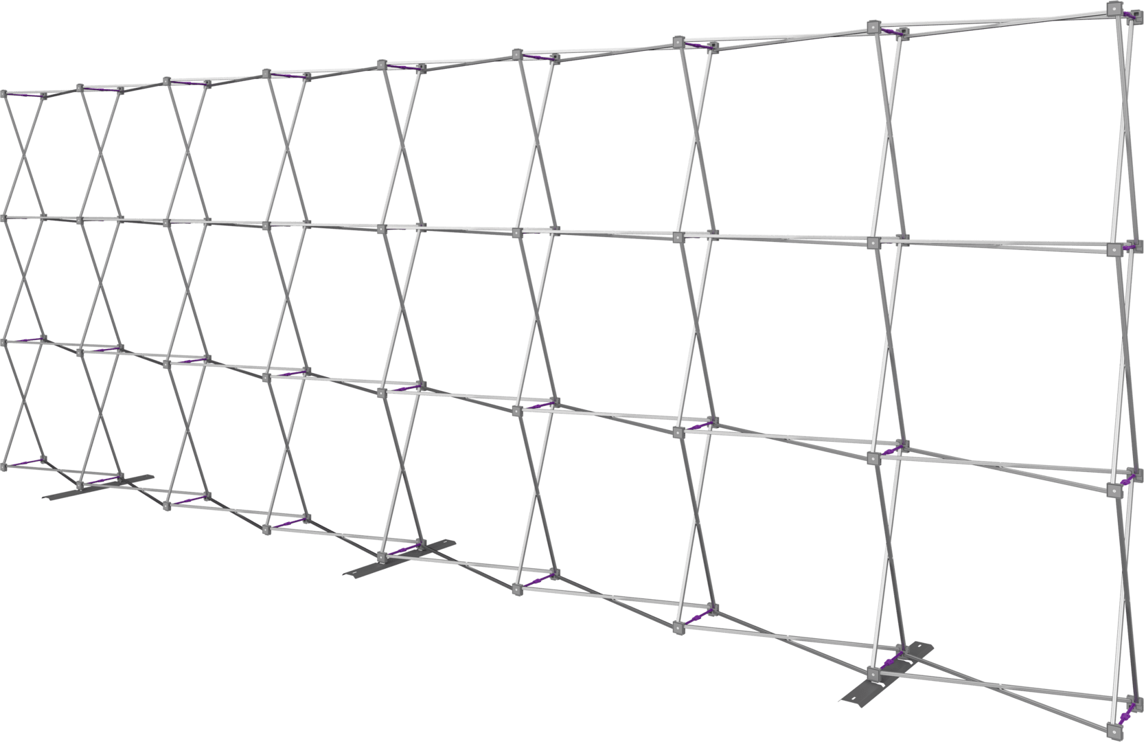 20ft x 8ft Hopup Straight Tension Fabric (Double - Sided Kit) - All4Displays