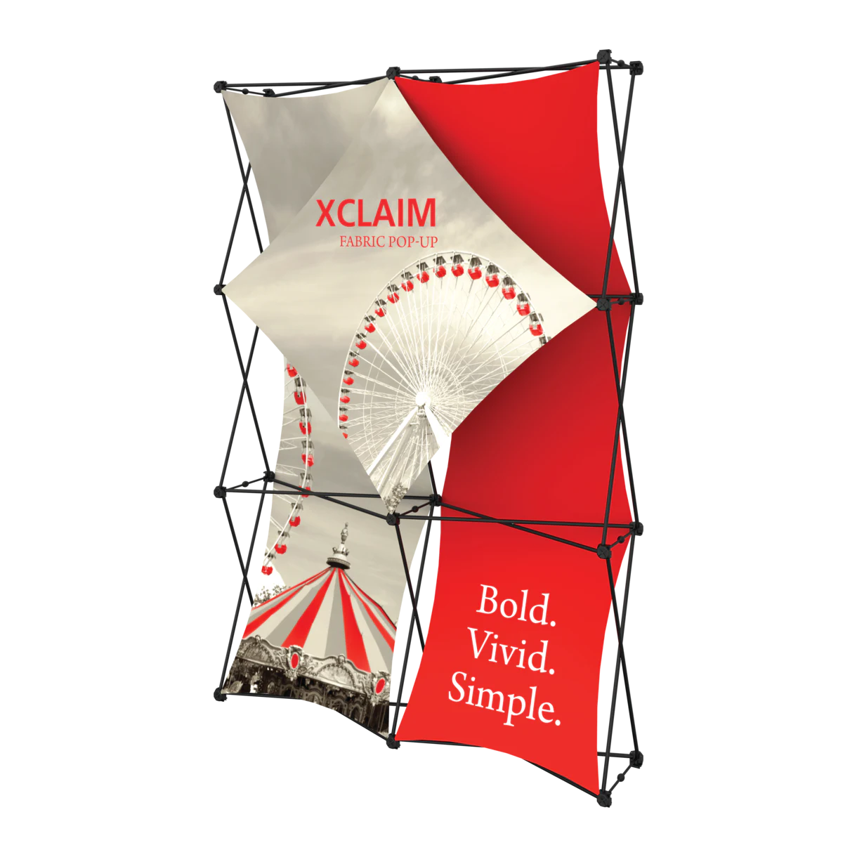 5ft x 8ft Xclaim Fabric Popup Display Kit 01