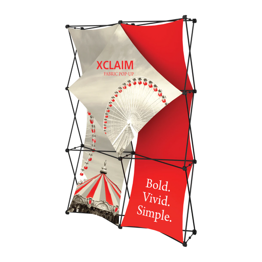 5ft x 8ft Xclaim Fabric Popup Display Kit 01