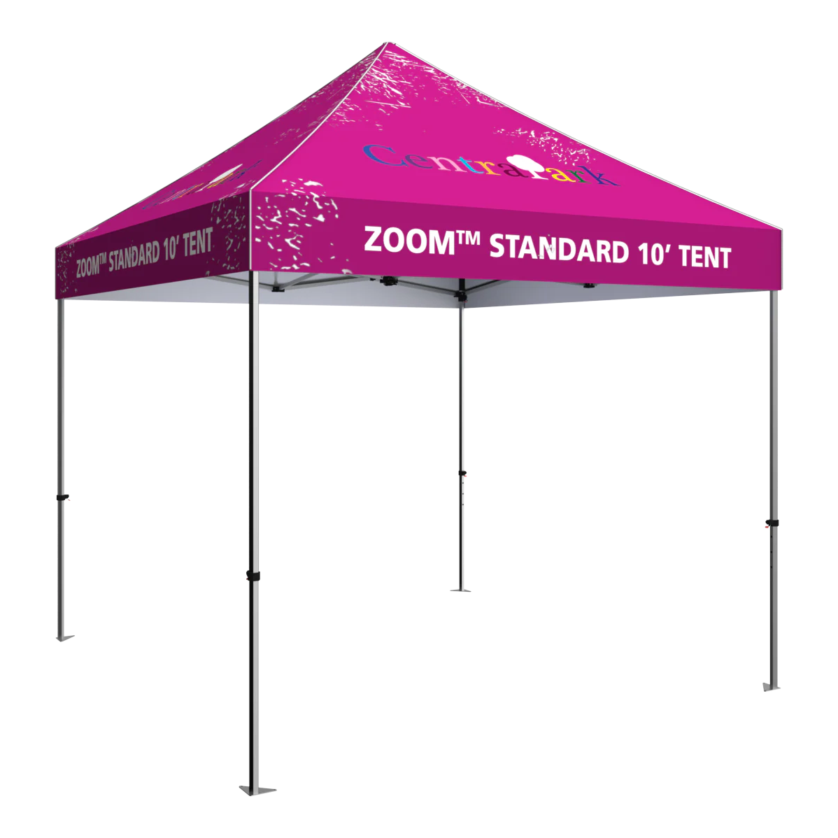 10ft x 10ft Zoom Standard Popup Tent (Custom Printed Graphic Package)
