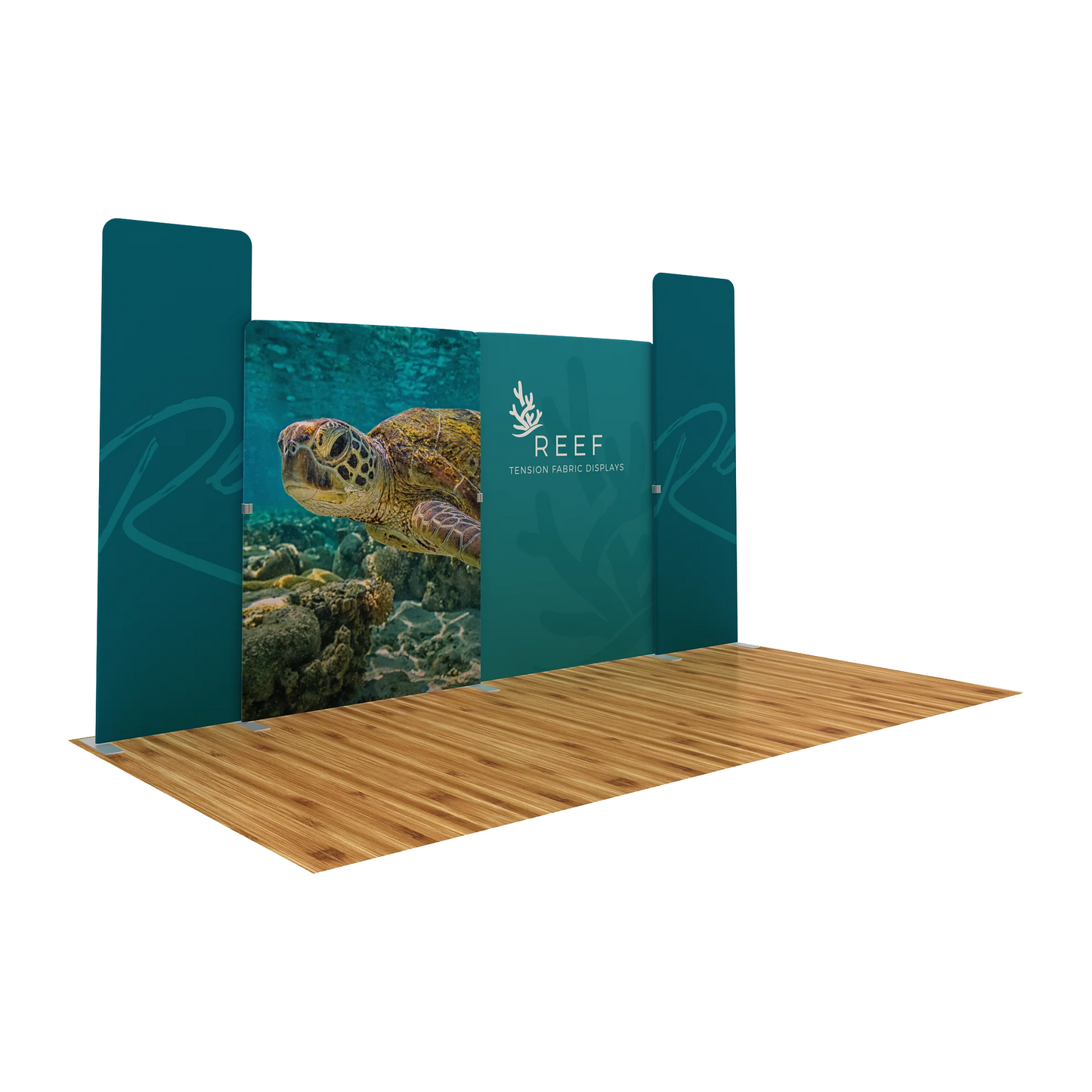 20ft WaveLine® Media Reef-A Double-sided Tension Fabric Display (Graphic Package)