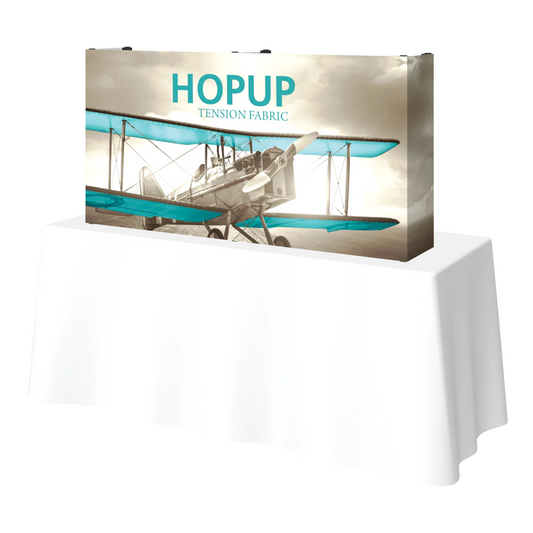 5ft x 2.5ft Hopup Straight Tabletop Tension Fabric Display
