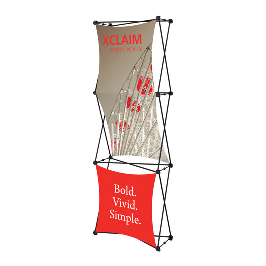 2.5ft x 8ft Xclaim Fabric Popup Display Kit 02