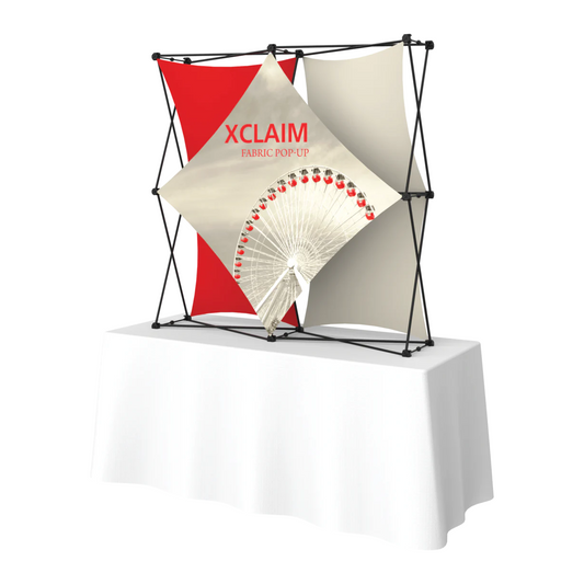 5ft x 5ft Xclaim Tabletop Fabric Popup Display Kit 02