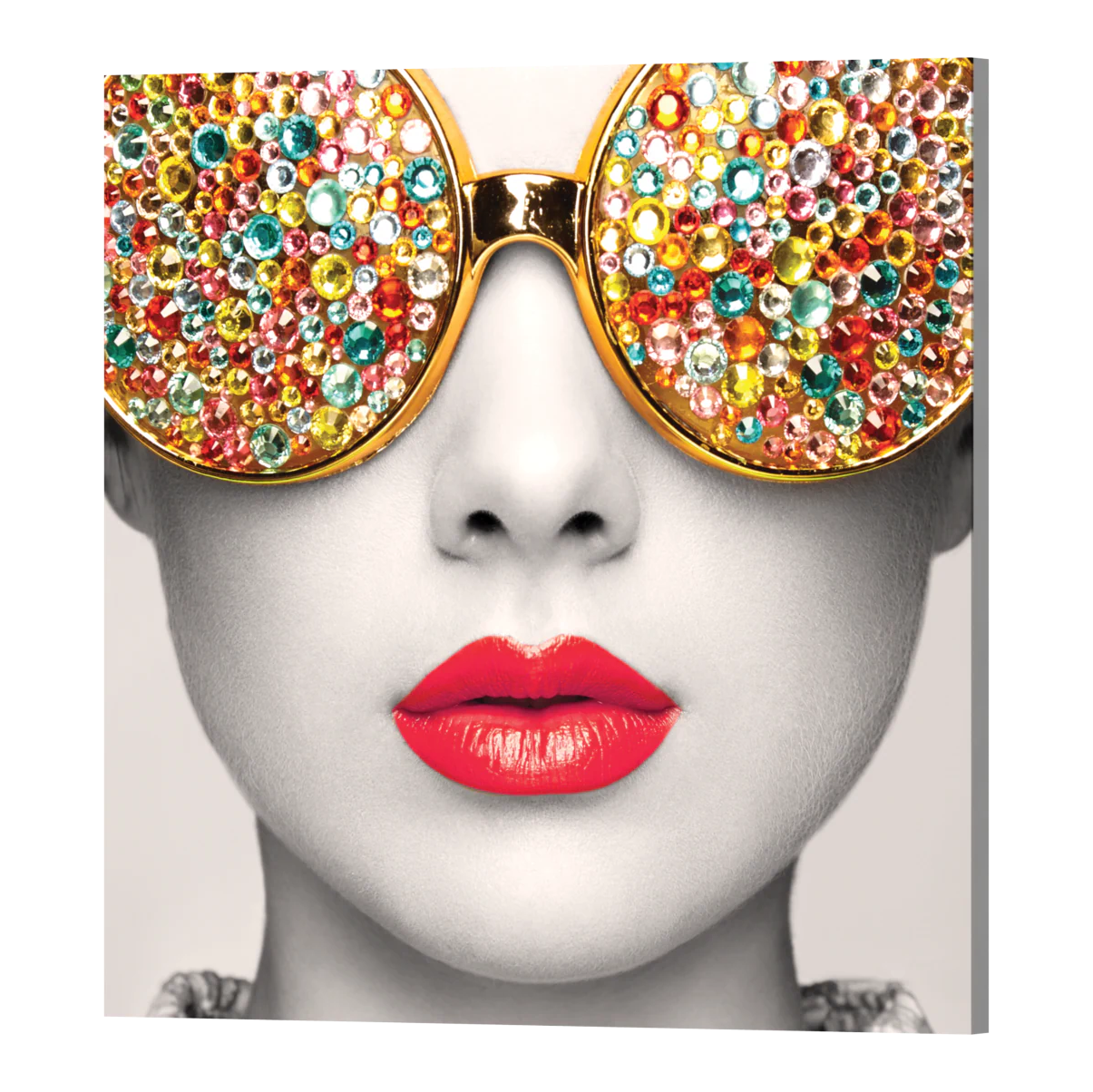 1ft x 1ft Vector Frame Edge S-01 Square Fabric Poster Display (Graphic Package)