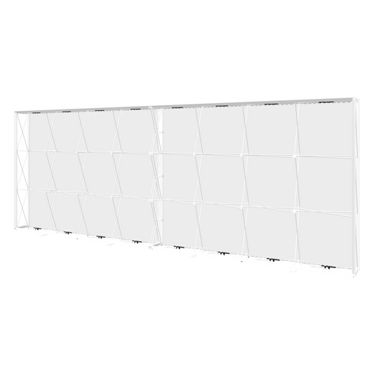 20ft x 8ft Embrace Backlit Push-Fit Tension Fabric Display Unprinted Opaque Liner