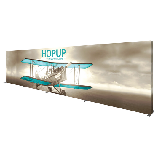 30ft x 8ft Hopup Straight Tension Fabric Display
