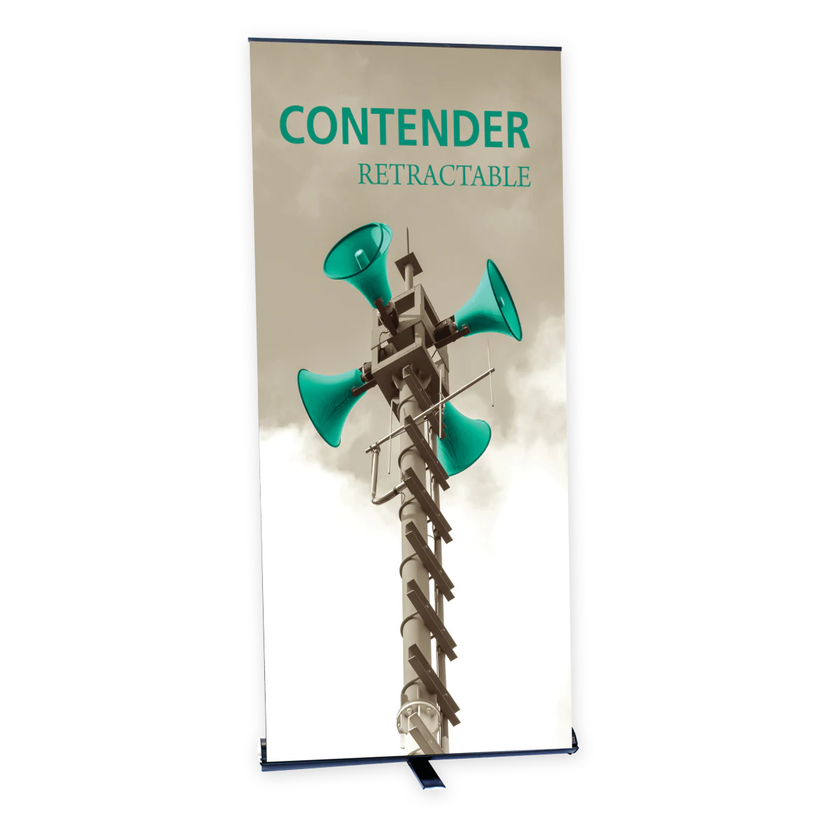 35.5in Contender Mega Retractable Banner Stand (Supreme Melinex Graphic Package)