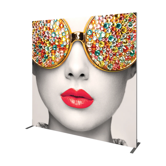 8ft x 8ft Vector Frame Square 04 Fabric Banner Display Double-Sided Eclipse Blockout (Graphic Package)