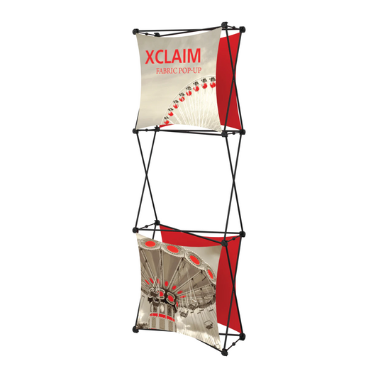 2.5ft x 8ft Xclaim Fabric Popup Display Kit 03