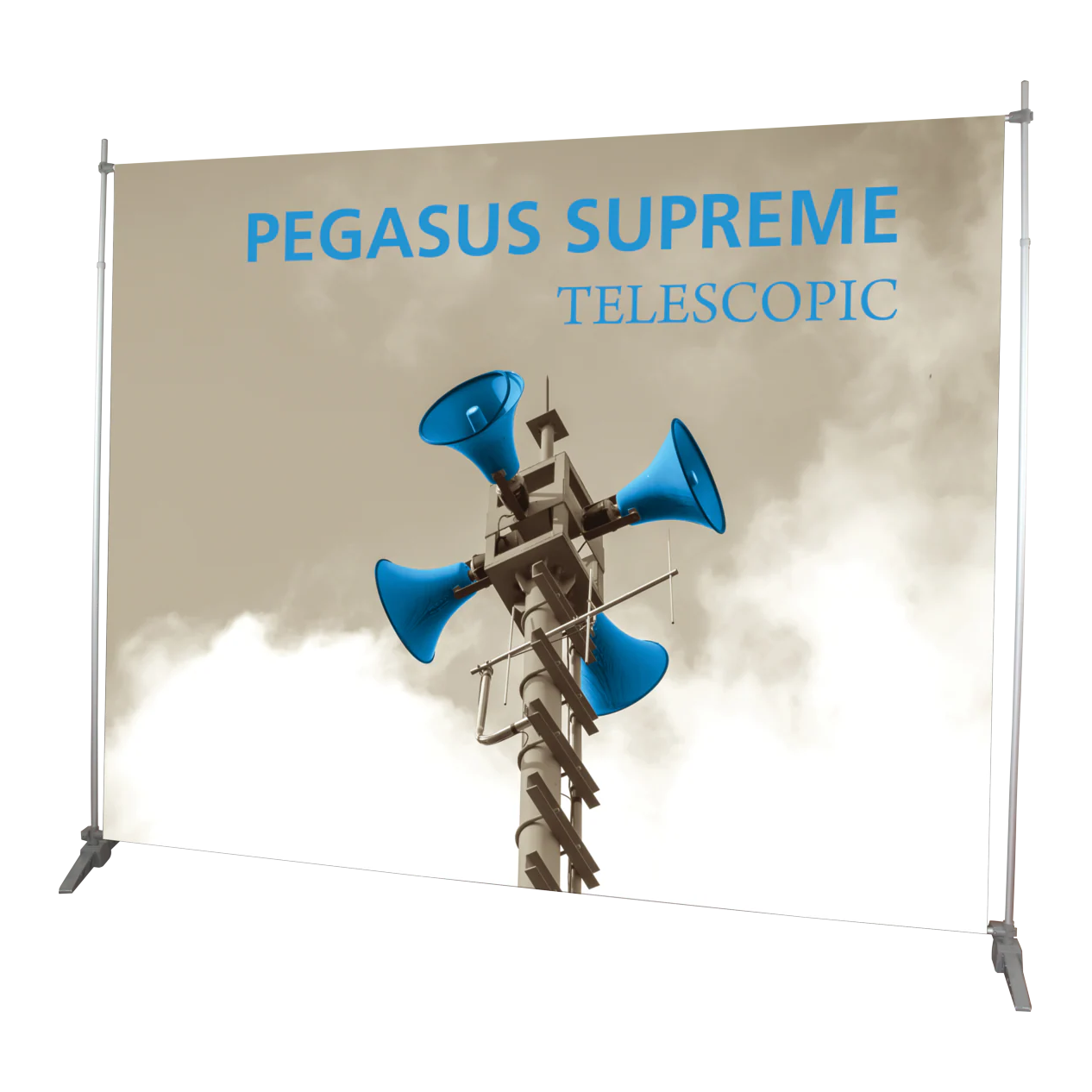 10ft x 8ft Pegasus Supreme Telescopic Banner Stand (Vinyl Graphic Package)