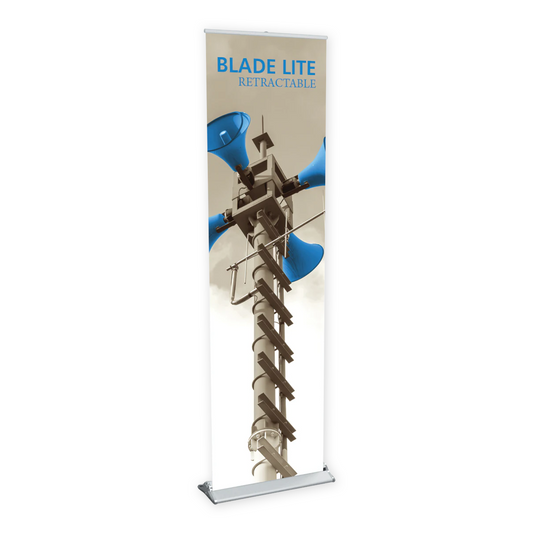 23.5in Blade Lite 600 Retractable Banner Stand (Supreme Melinex Graphic Package)