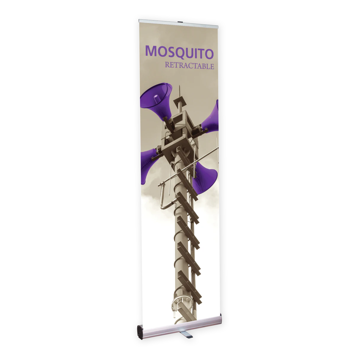 23.5in Mosquito 600 Retractable Banner Stand (Vinyl Graphic Package)