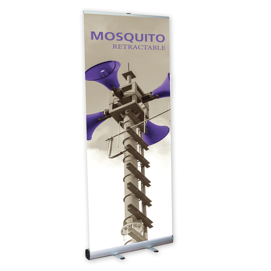 33.5in Mosquito 850 Retractable Banner Stand (Supreme Melinex Graphic Package)