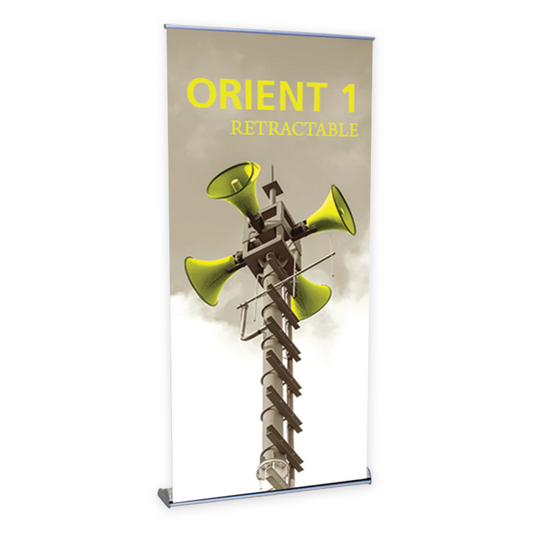 39.25in Orient 1000 Retractable Banner Stand (Supreme Melinex Graphic Package)