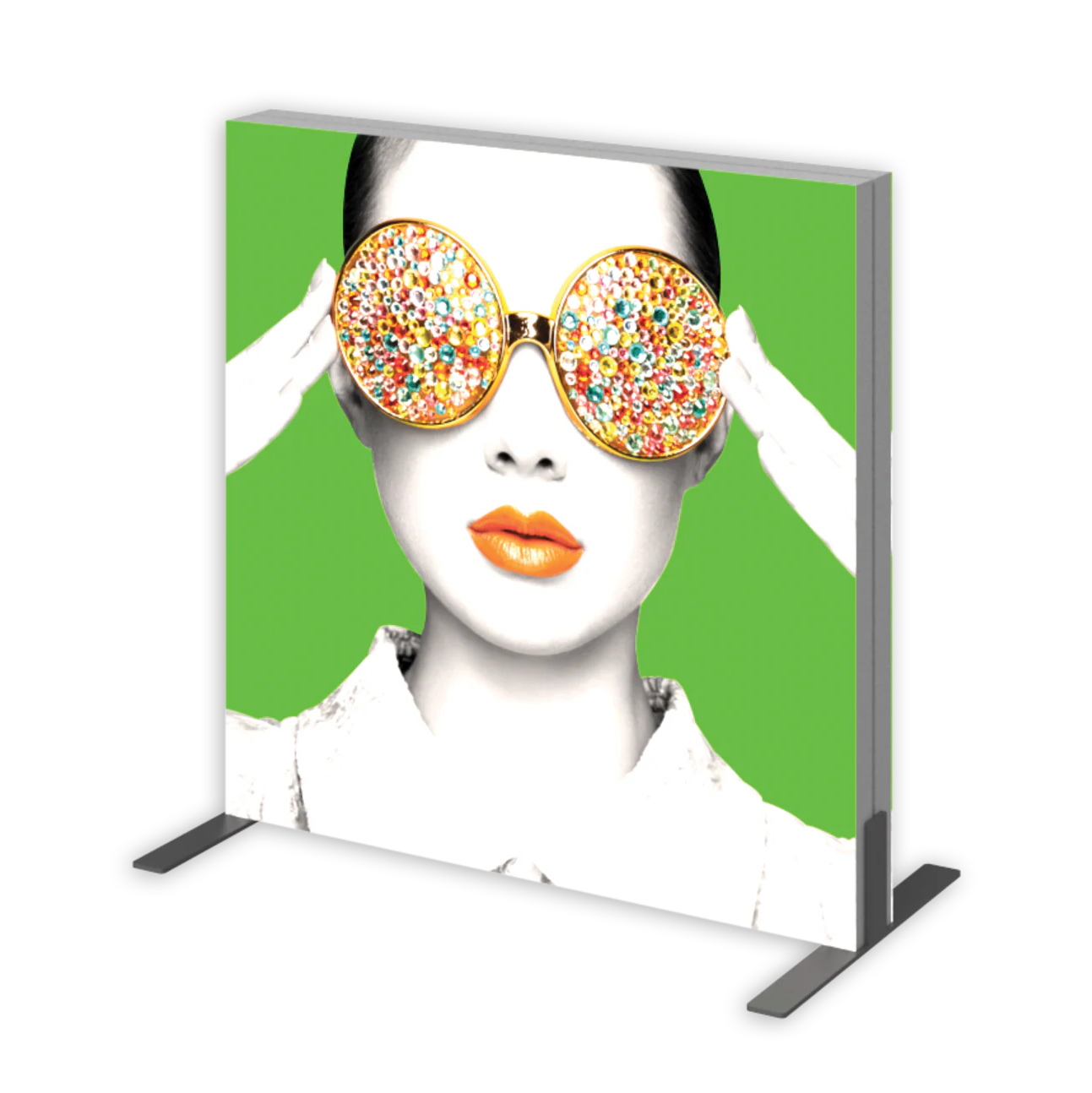 3ft x 3ft Vector Frame Light Box Square 01 Fabric Banner Display Double-Sided (Graphic Package)