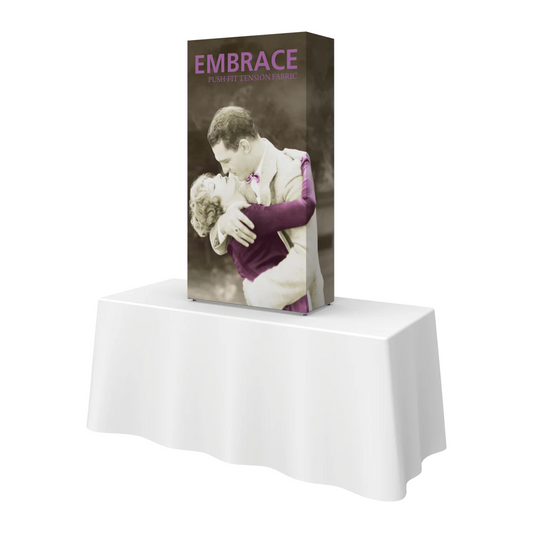 2.5ft x 5ft Embrace Tabletop Push-Fit Tension Fabric Display