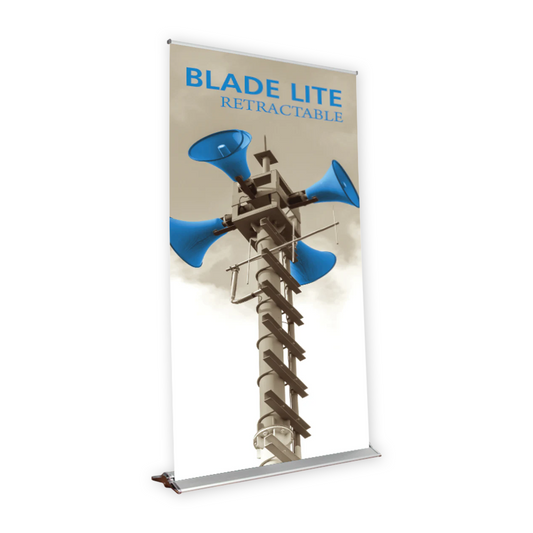 59in Blade Lite 1500 Retractable Banner Stand (Premium Fabric Graphic Package)
