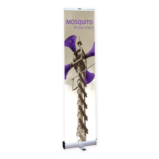 15.75in Mosquito 400 Retractable Banner Stand (Vinyl Graphic Package)