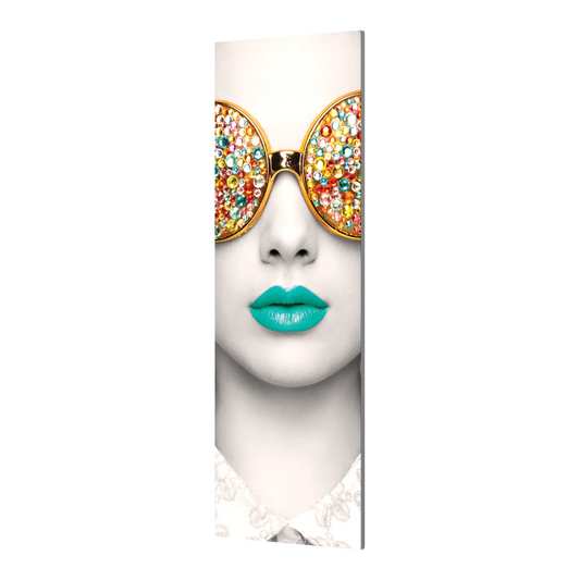 1ft x 3ft Vector Frame Edge R-02 Rectangle Fabric Poster Display (Graphic Package)