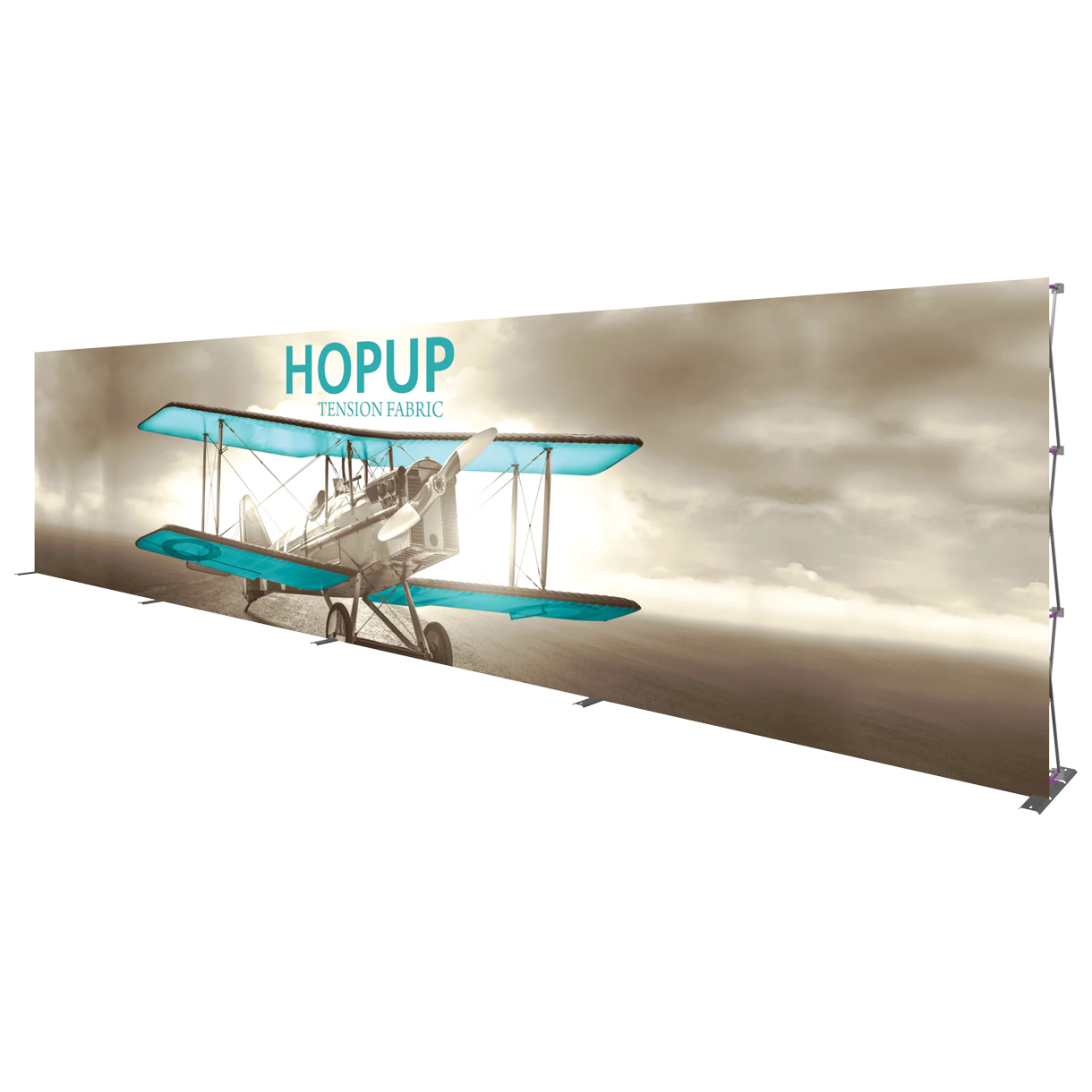 30ft x 8ft Hopup Straight Tension Fabric Display