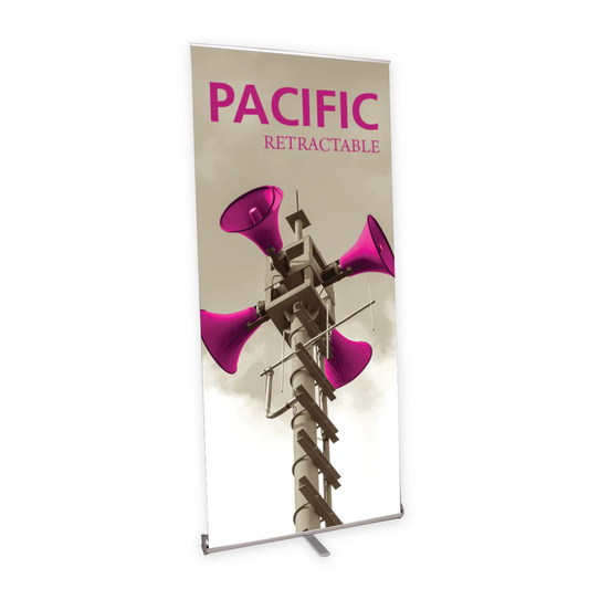 39.25in Pacific 1000 Retractable Banner Stand (Supreme Melinex Graphic Package)