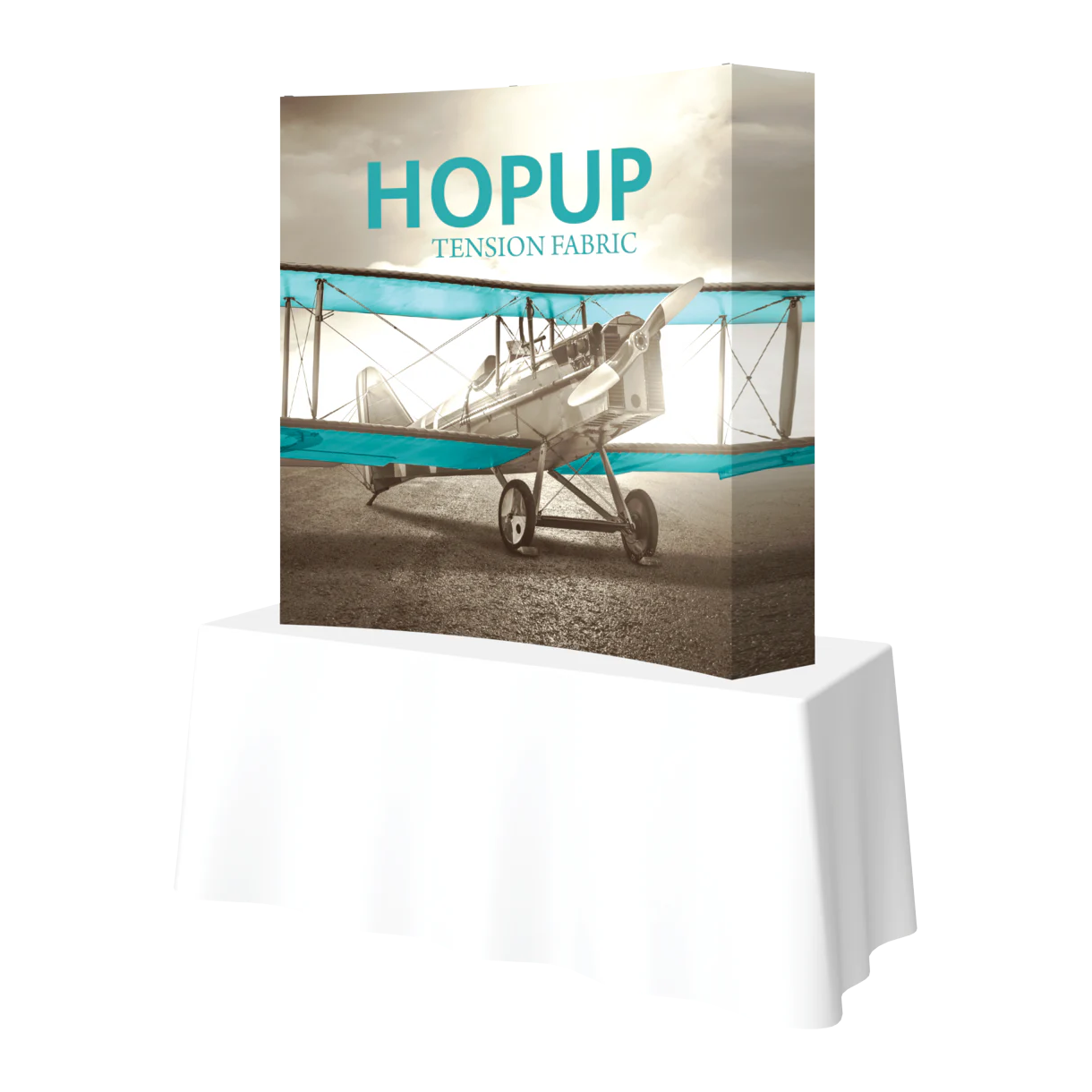 5.5ft x 5.5ft Hopup Curved Square Tabletop Tension Fabric Display ...