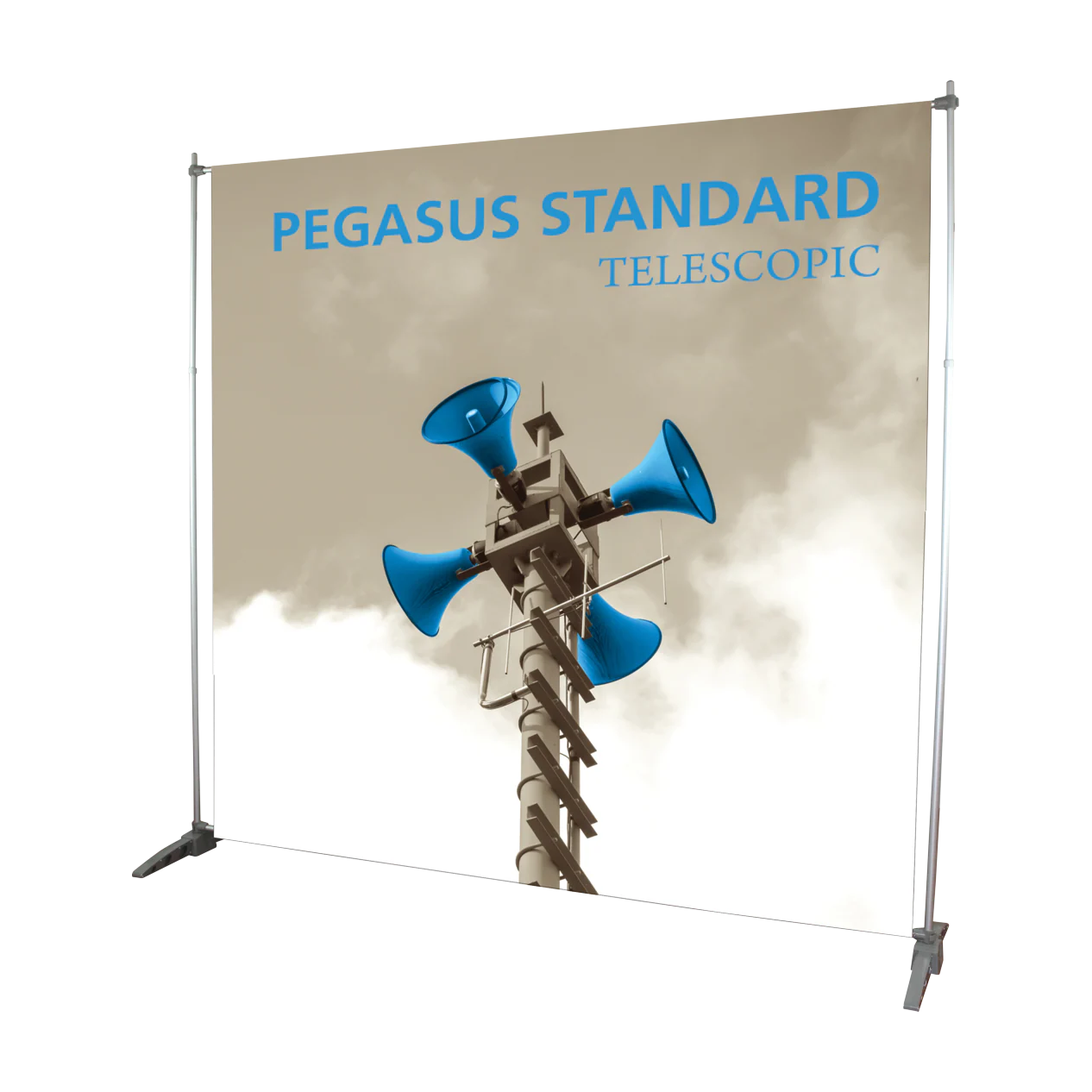 8ft x 8ft Pegasus Standard Telescopic Banner Stand (Oxford Fabric Graphic Package)