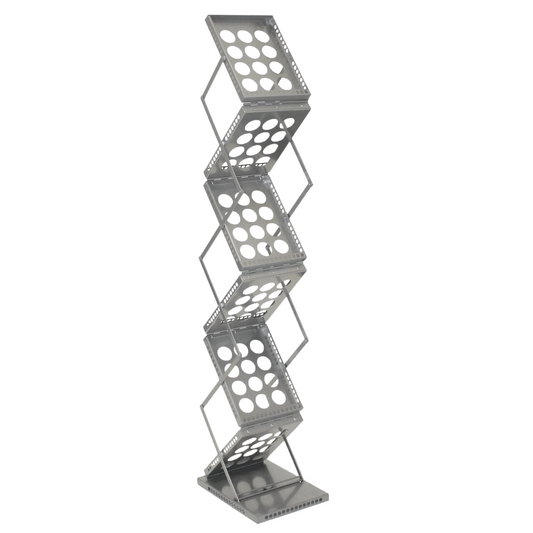 Zedup 1 Literature Rack -Silver