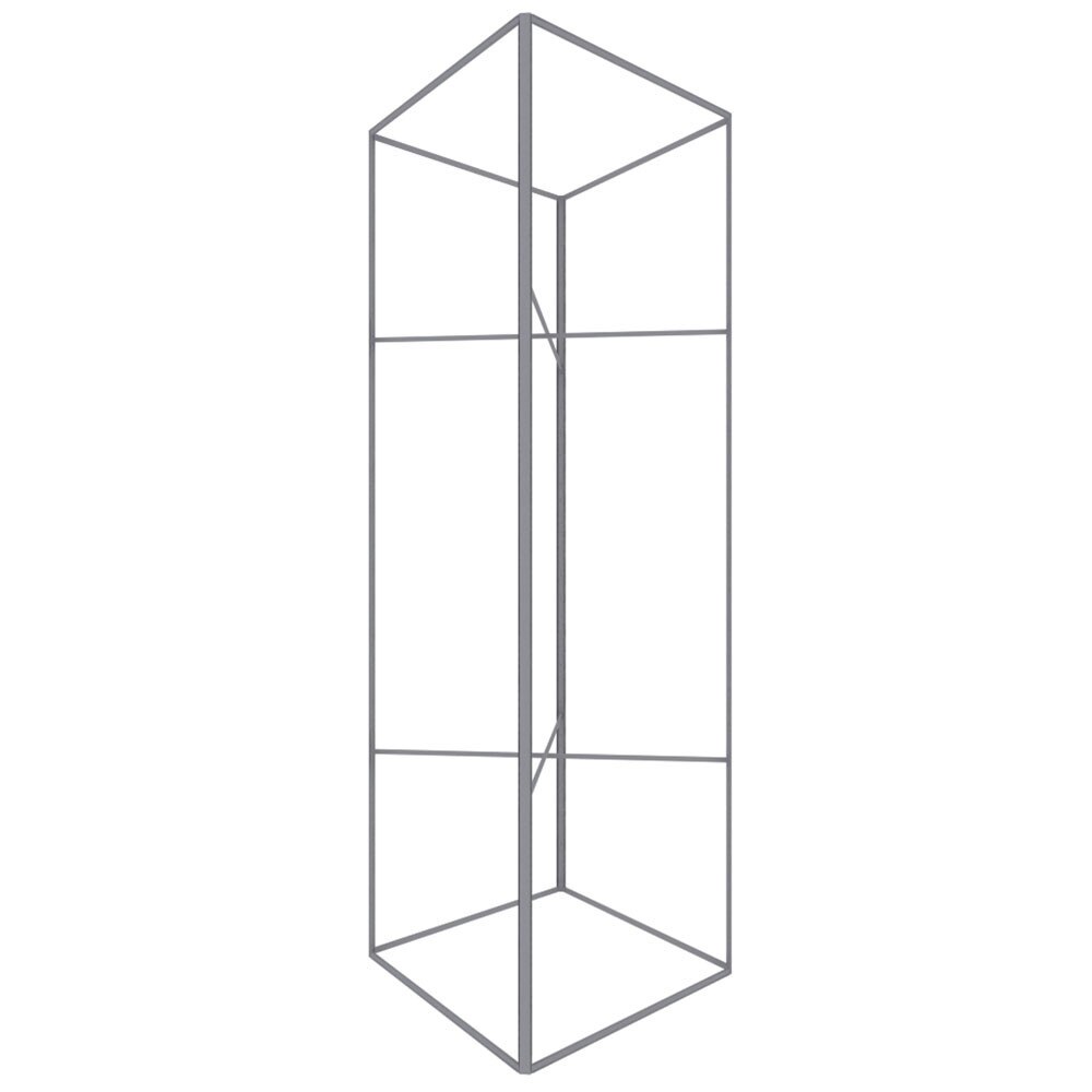 60D Big Sky Square Tower Silver Frame Non-Backlit