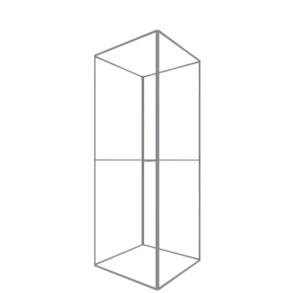 60D Big Sky Square Tower Silver Frame Non-Backlit