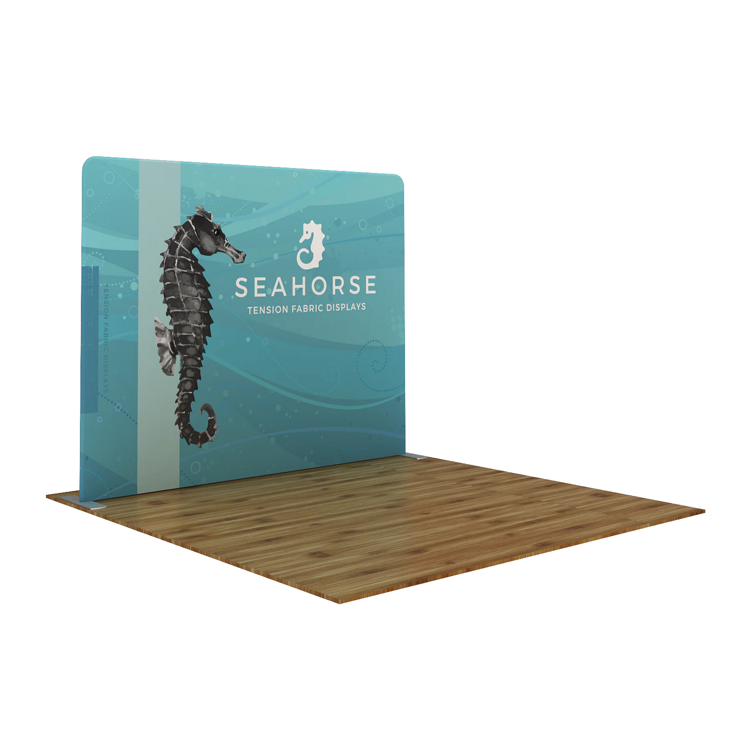 10ft WaveLine® Media Seahorse-A Double-sided Tension Fabric Display (Graphic Package)