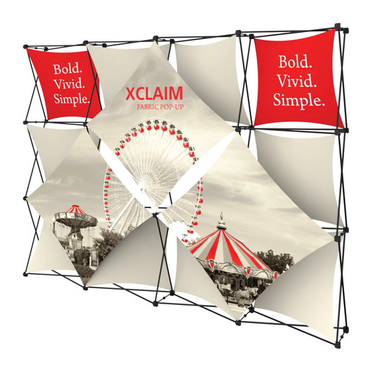 10ft x 8ft Xclaim Fabric Popup Display Kit 05