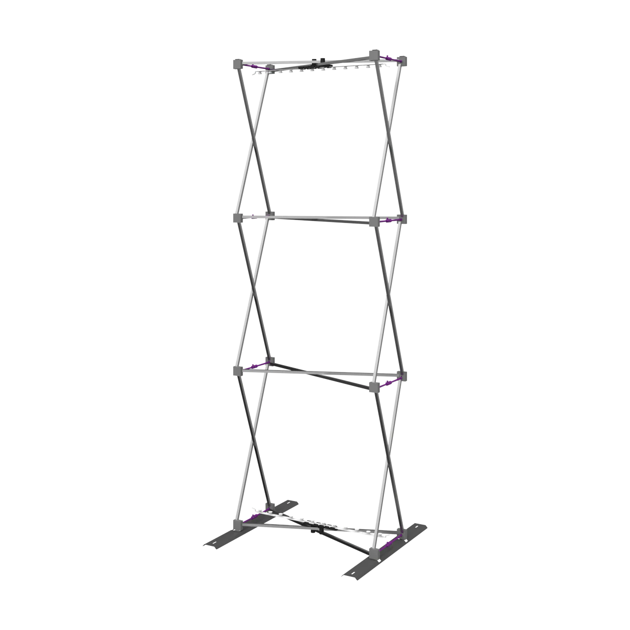 2.5ft x 8ft Hopup Backlit Straight Tension Fabric Display (Hardware Only)