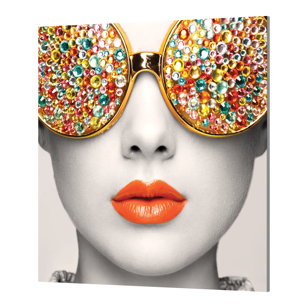 2ft x 2ft Vector Frame Edge S-02 Square Fabric Poster Display (Graphic Package)