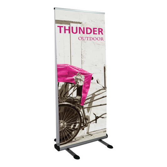 3ft x 7ft Thunder Double-Sided Outdoor Retractable Banner Stand (Graphic Package)