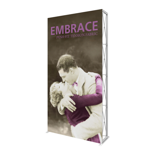 5ft x 10ft Embrace Push-Fit Tension Fabric Display Graphic Package (w/o End Caps)
