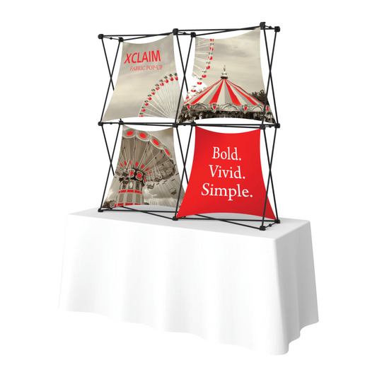 5ft x 5ft Xclaim Tabletop Fabric Popup Display Kit 04