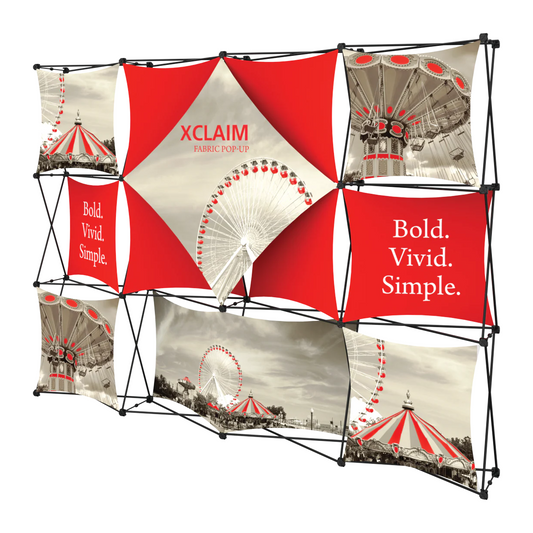 10ft x 8ft Xclaim Fabric Popup Display Kit 06