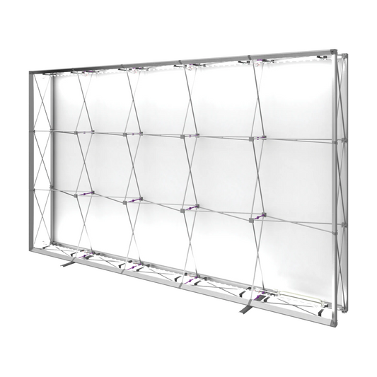 13ft x 8ft Embrace Backlit Square Push-Fit Tension Fabric Display (Hardware Only)