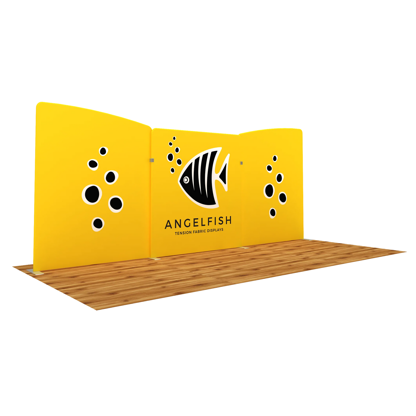 20ft WaveLine® Angelfish-A Media Double-sided Tension Fabric Display (Graphic Package)