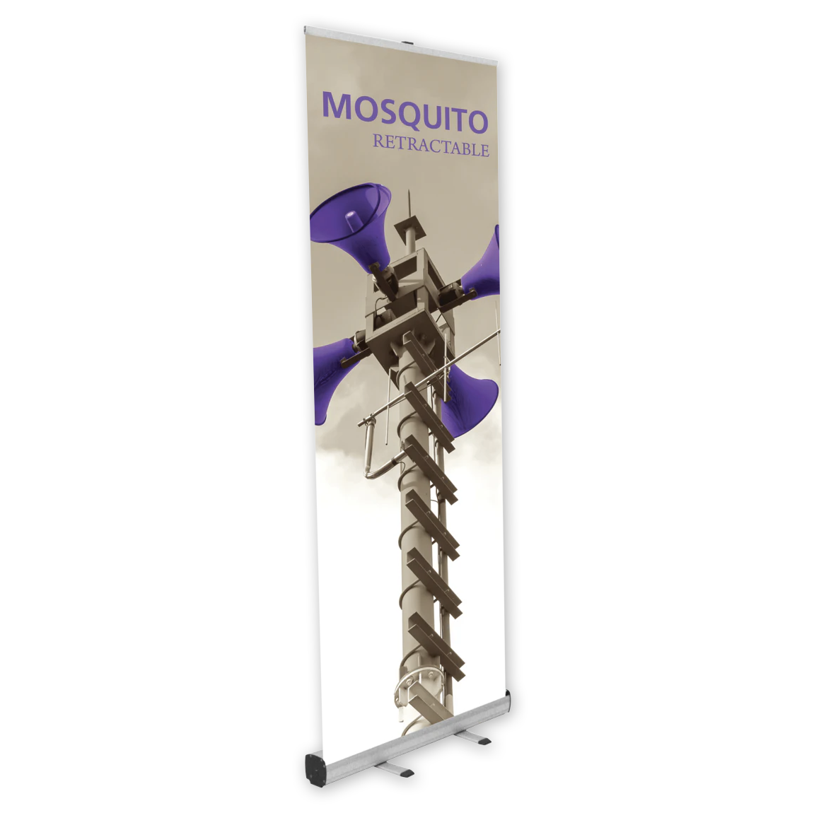 31.5in Mosquito 800 Retractable Banner Stand (Vinyl Graphic Package)