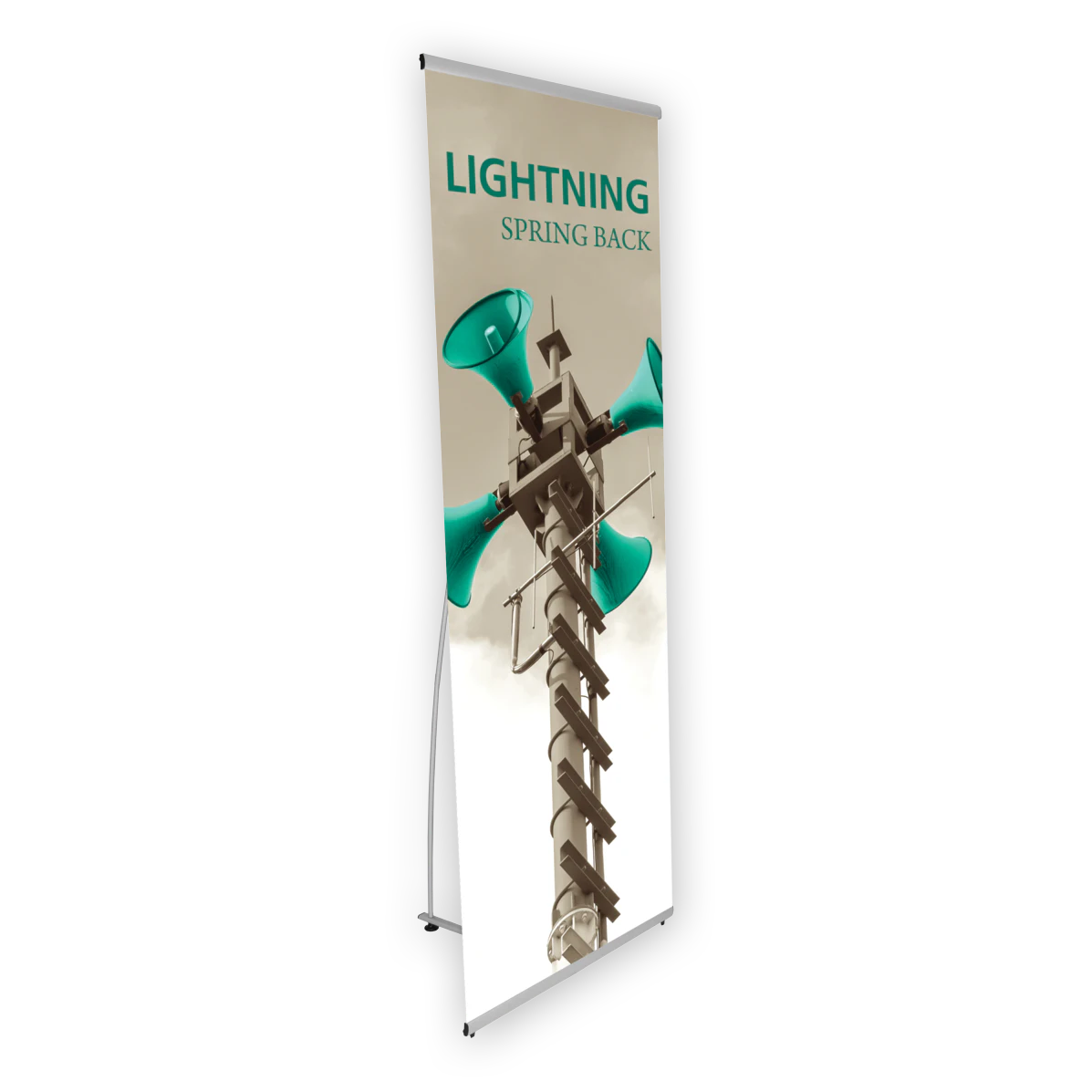 31in x 77in Lightning Spring Back Banner Stand (Supreme Melinex Graphic Package)