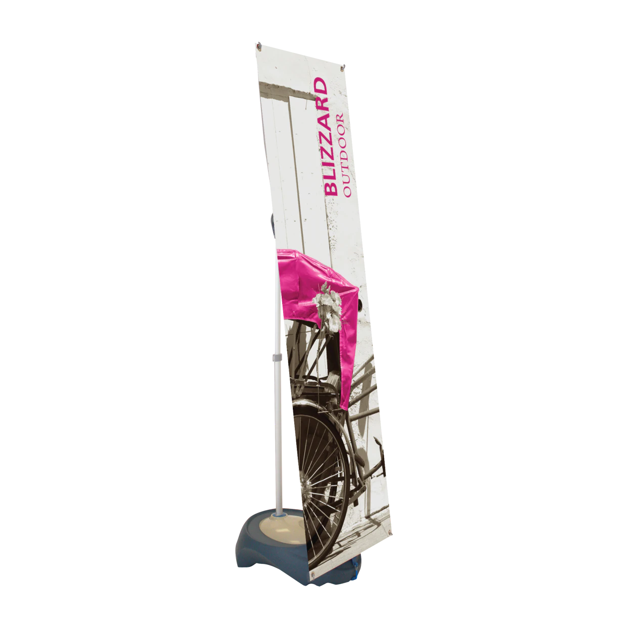 40in x 74.5in Blizzard Adjustable Outdoor Banner Stand (Graphic Package)